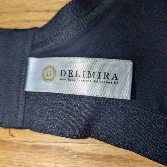 DELIMIRA Women's Wireless Plus Size Bra Unlined Full Coverage Comfort Cotton 46E - Picture 8 of 9